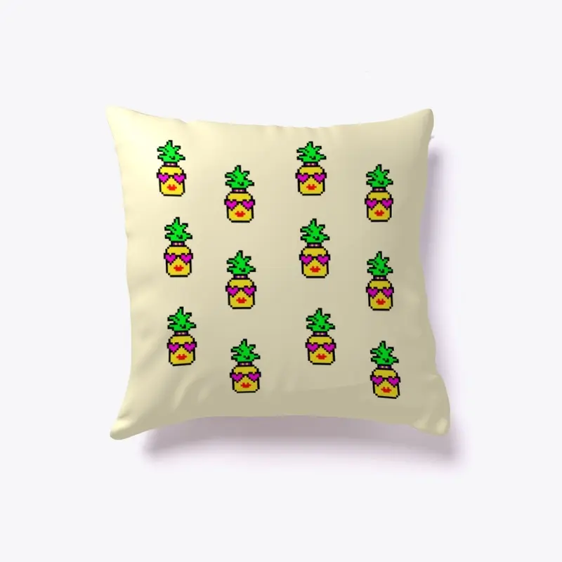 Funny Ananas Love Pixel Art Gaming Art