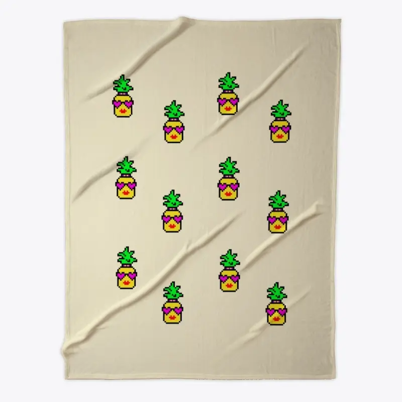 Funny Ananas Love Pixel Art Gaming Art